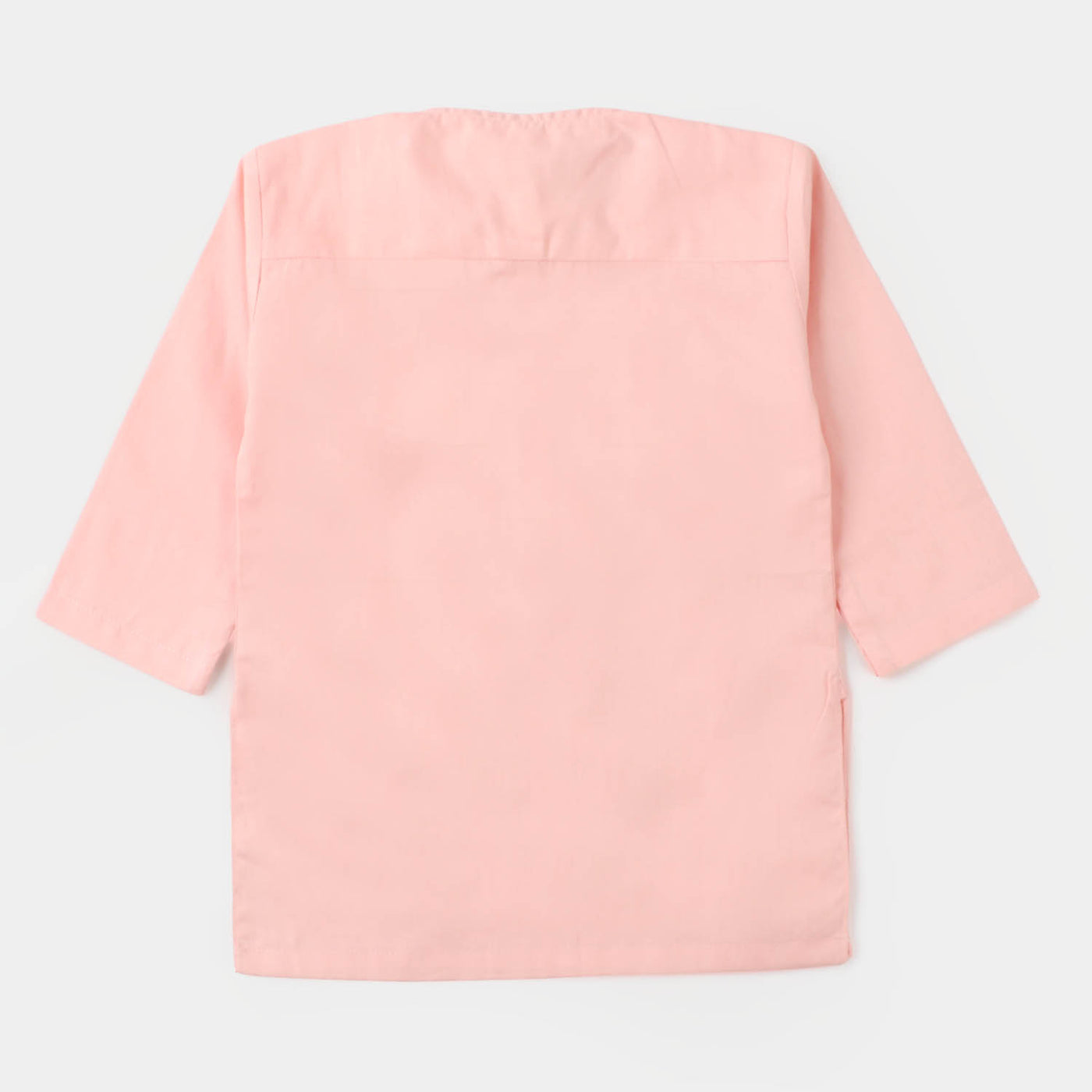 Infant Boys Cotton Basic Kurta - Pink