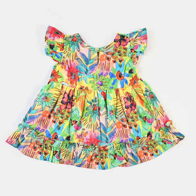 Infant Girls Casual Frock - Multi