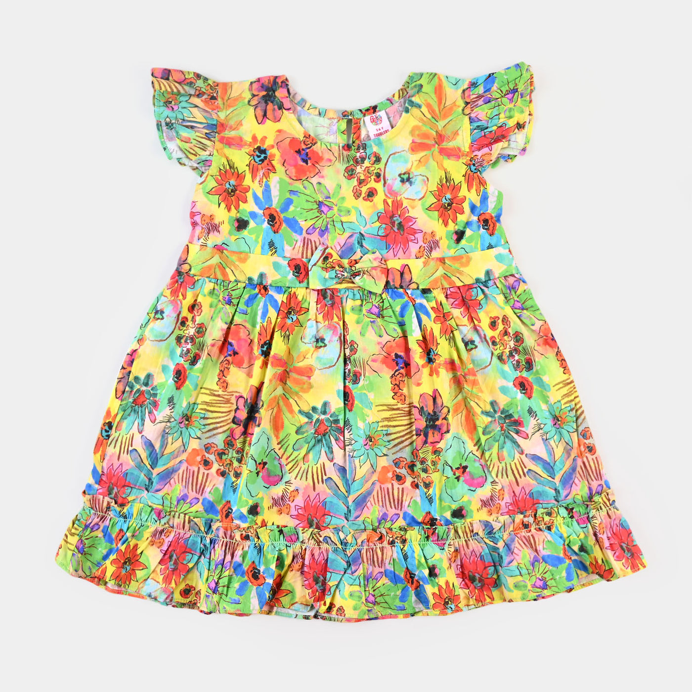 Girls Casual Frock - Multi