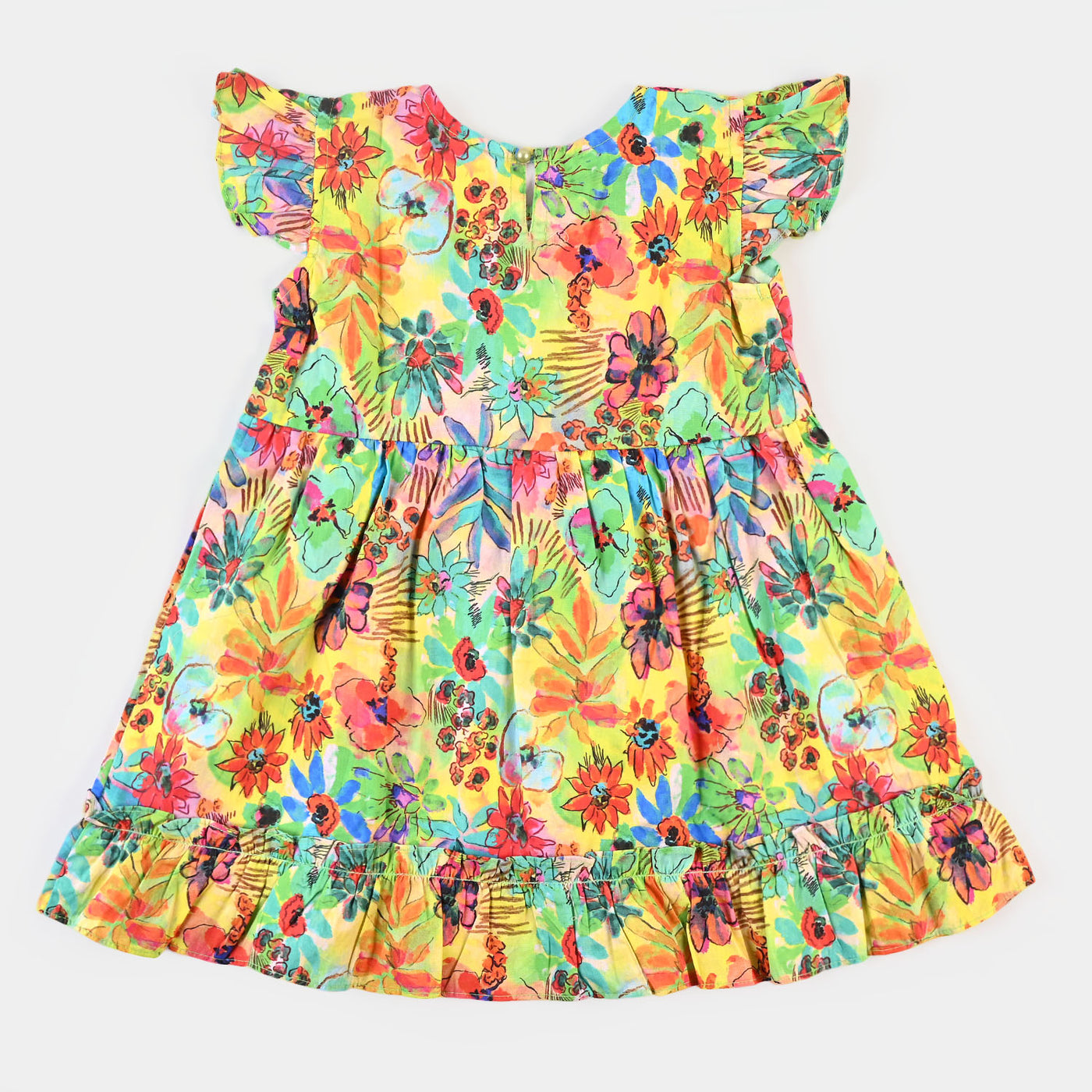 Girls Casual Frock - Multi