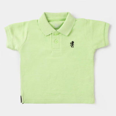 Infant Boys Basic Polo T-Shirt  - Sharp Green