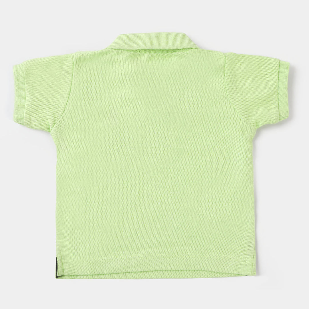 Infant Boys Basic Polo T-Shirt  - Sharp Green