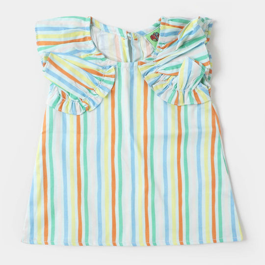 Infant Girls Cotton Casual Top - Multi
