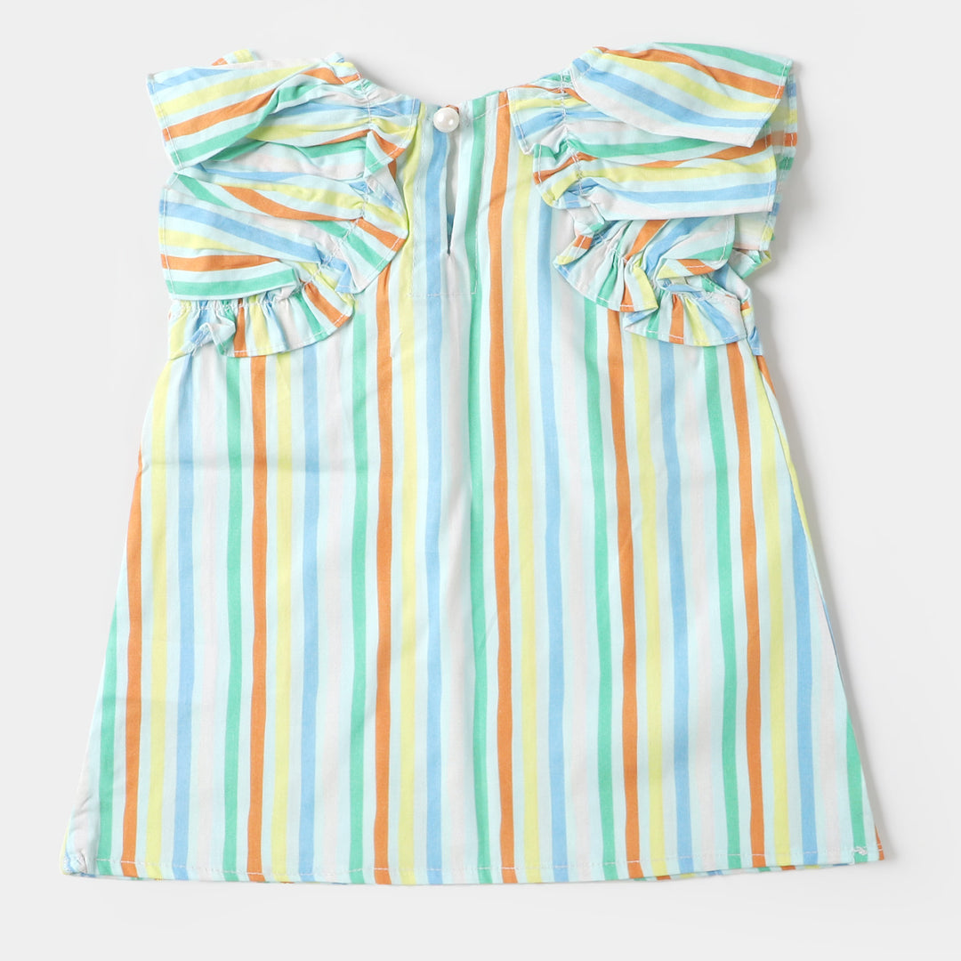 Infant Girls Cotton Casual Top - Multi