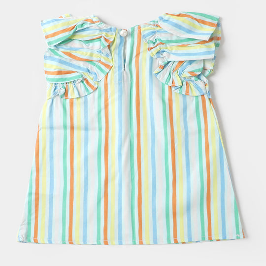 Infant Girls Cotton Casual Top - Multi
