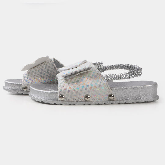 Girls Slipper CL-7 - SILVER