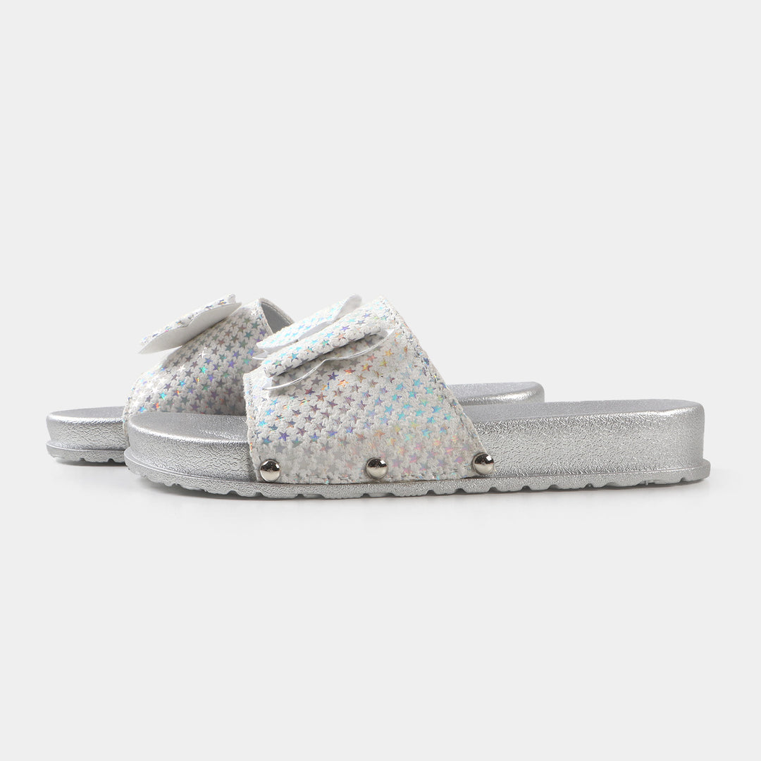 Girls Slipper CL-7 - SILVER
