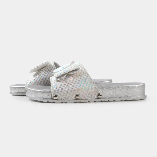 Girls Slipper CL-7 - SILVER