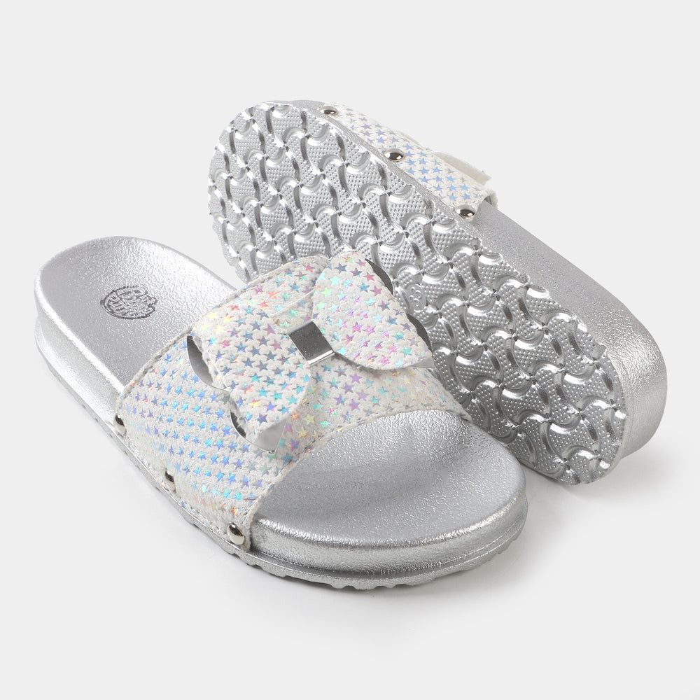 Girls Slipper CL-7 - SILVER