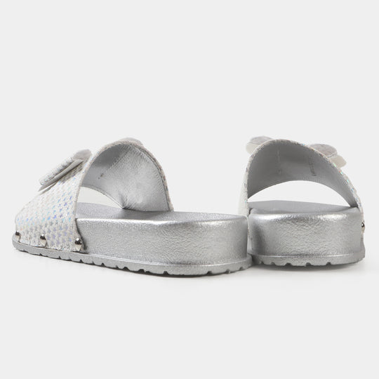 Girls Slipper CL-7 - SILVER