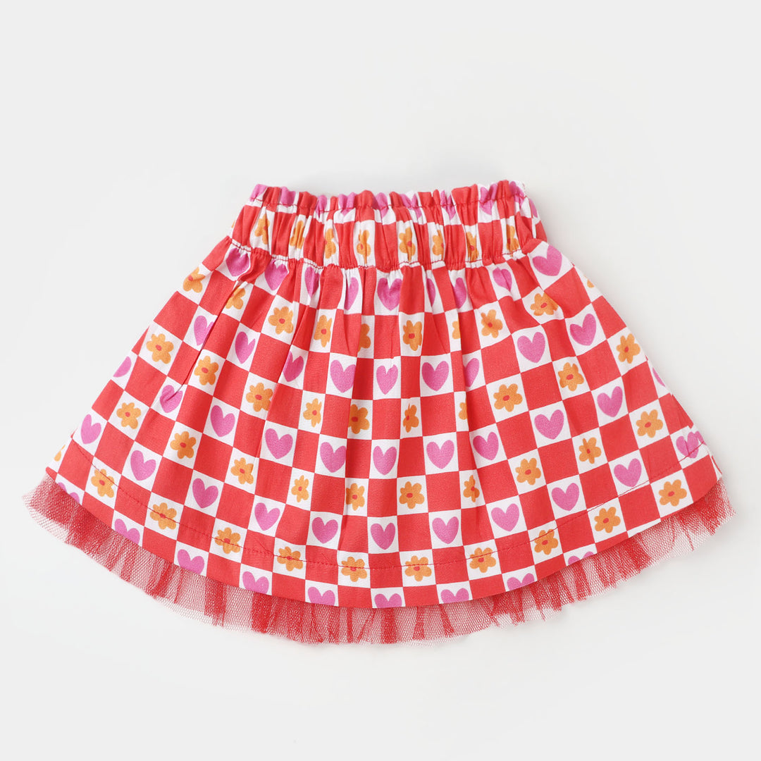 Infant Girls Casual Short Skirt - Multi