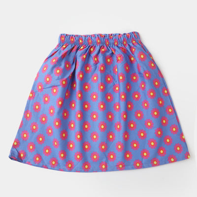 Girls Cotton Casual Short Skirt - Multi