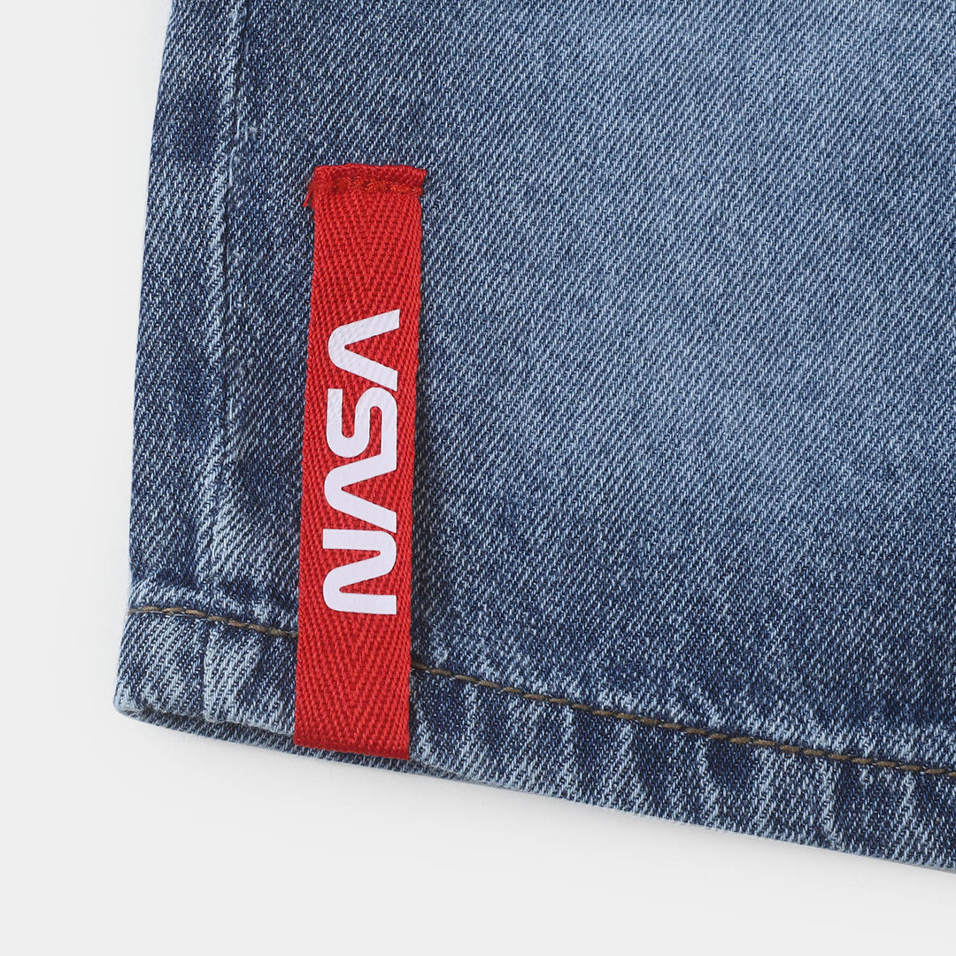 Boys Short Denim Nasa-LIGHT BLUE