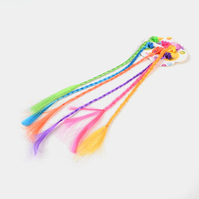 6PCS Girls Colorful Wigs Ponytail Holder Hair Extension