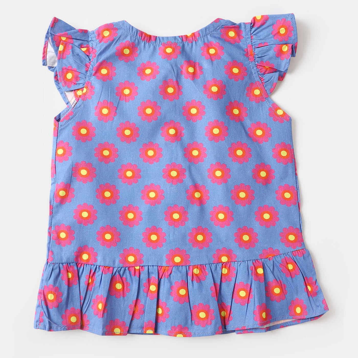 Infant Girls Cotton Casual Top - Blue