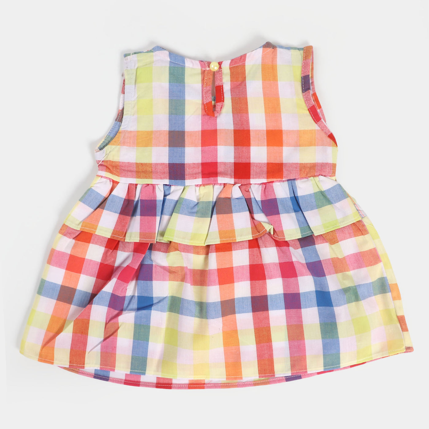 Infant Girls Cotton Casual frock - Multi