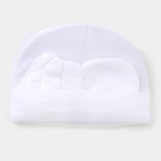 Infant Cap Set | White