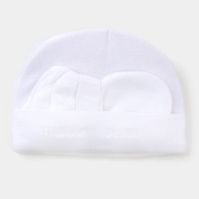 Infant Cap Set | White