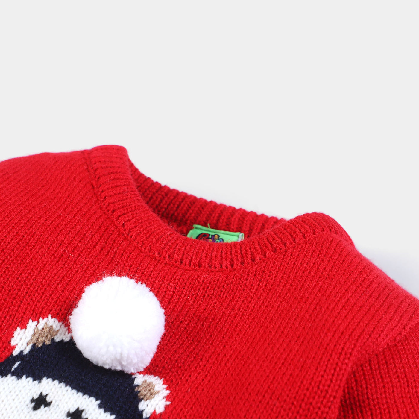 Infant Boys Acrylic Sweater Snow Man - Red