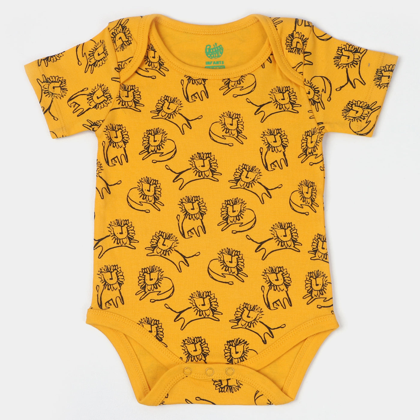 Infant Boy Cotton Interlock Romper Lion-Citrus
