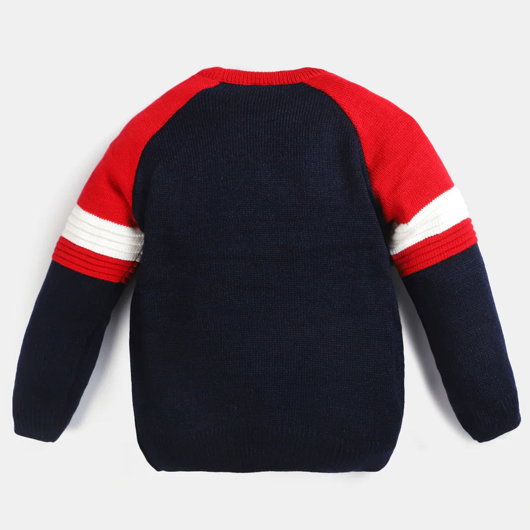 Teens Boys Acrylic Sweater TBS001-Navy Blue