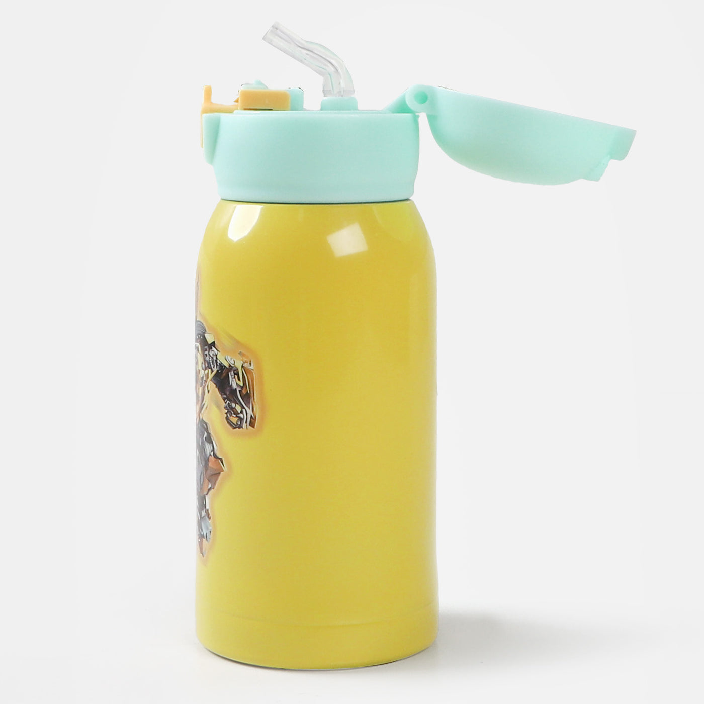 Water Bottle Steel With Cartoon Pouch