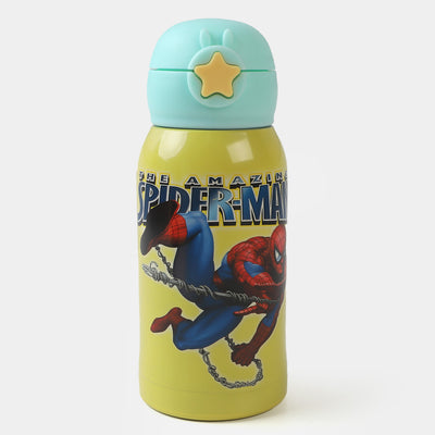 Water Bottle Steel With Cartoon Pouch