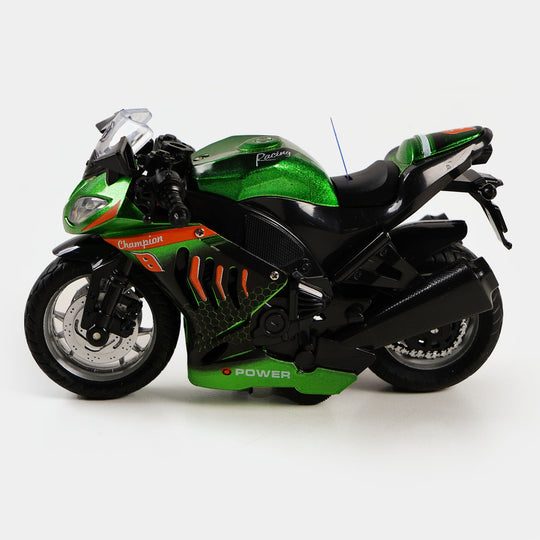 Die Cast Motorcycle With Light & Sound For Kids