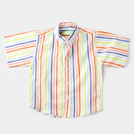 Boys Casual Shirt Color Full Stripes - Multi Color