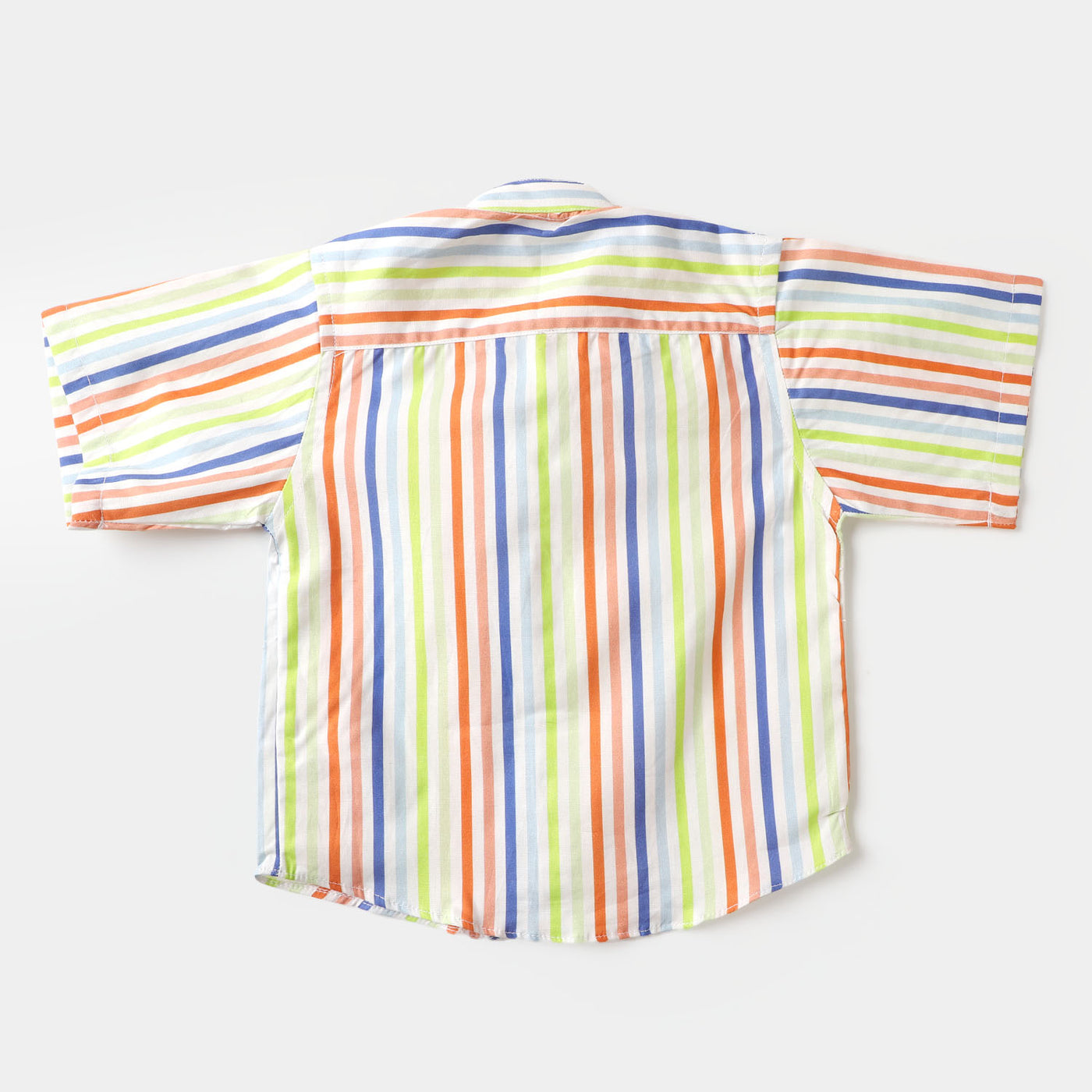 Boys Casual Shirt Color Full Stripes - Multi Color