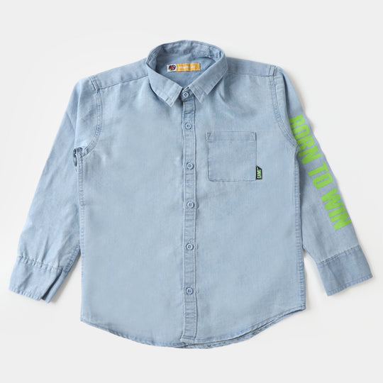 Boys Casual Shirt Gamer - Ice Blue