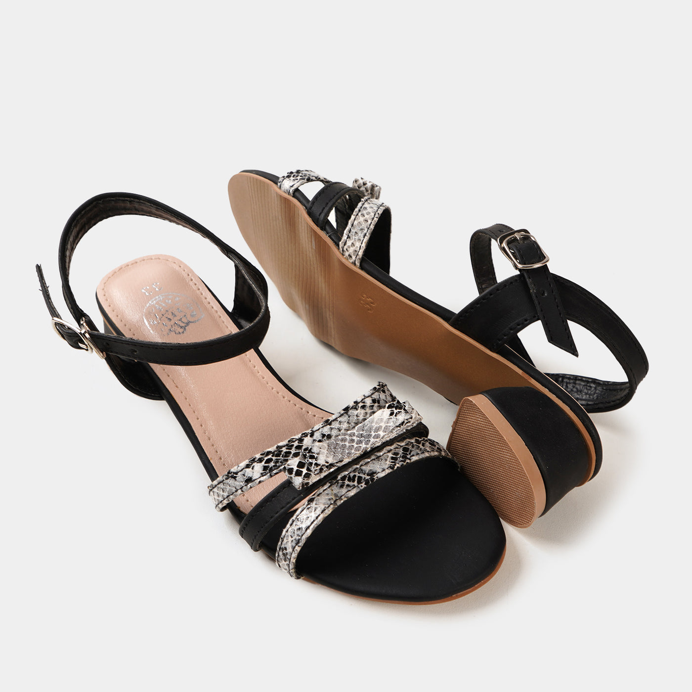 Girls Sandal Heels 456-35 - BLACK