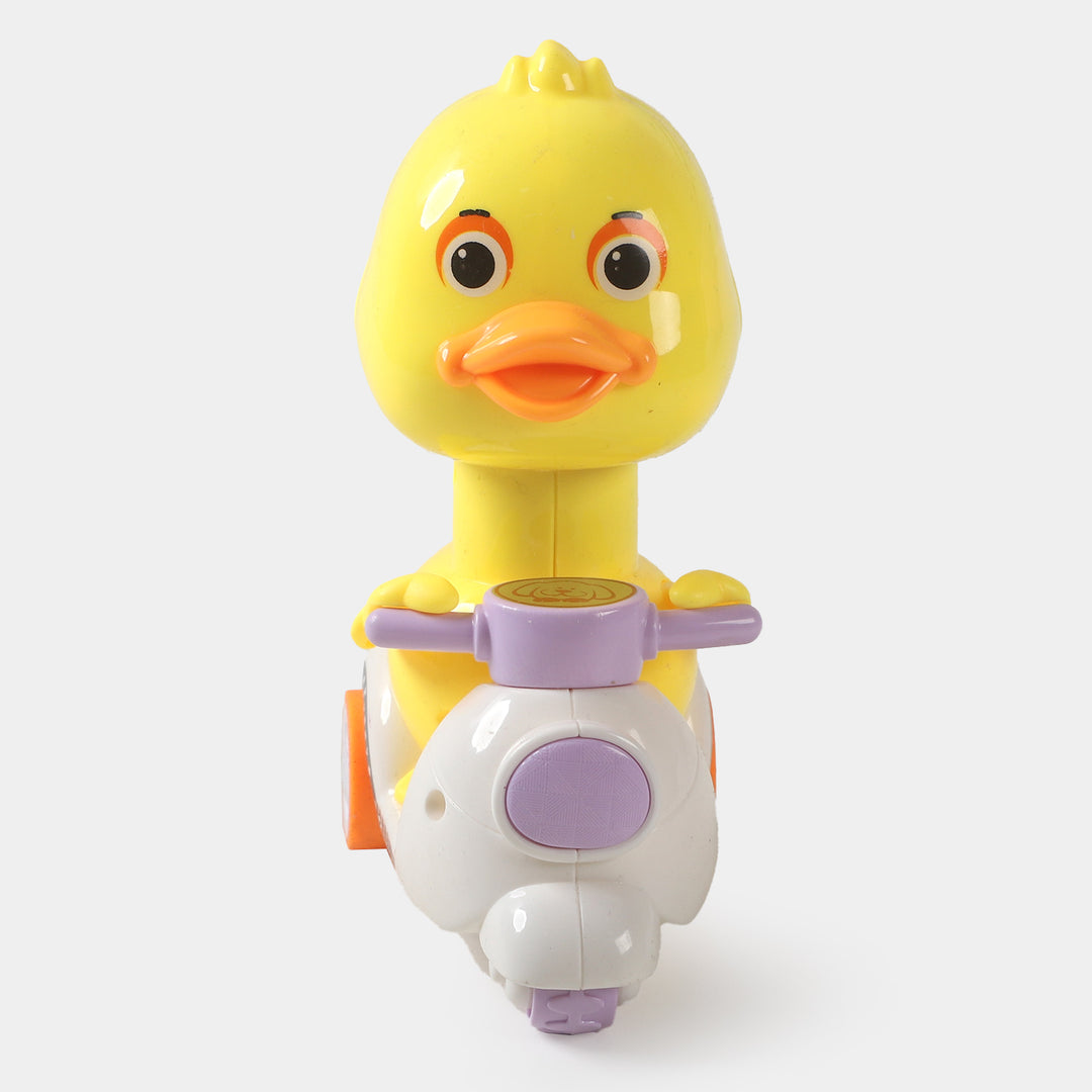 Wind Up Motorcycle Duck Play Toy For Kids