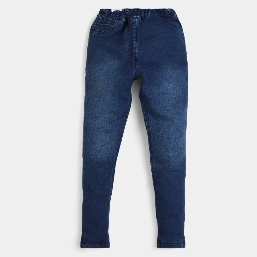 Girls Jegging Denim Basic-Mid Blue