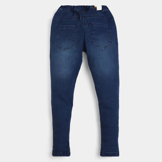 Girls Jegging Denim Basic-Mid Blue