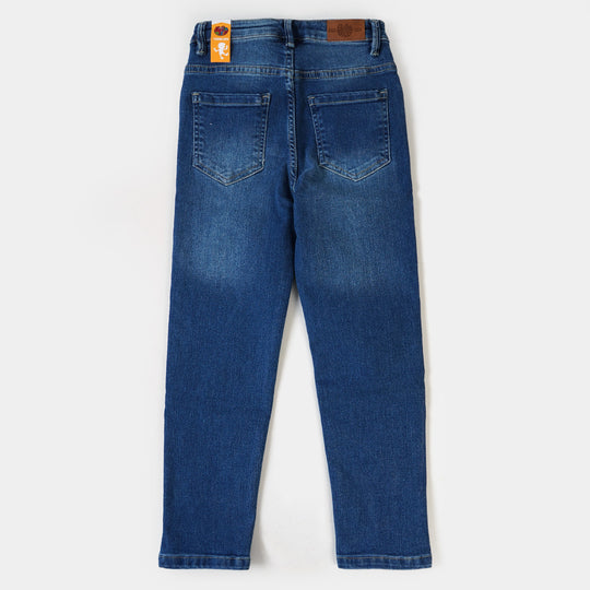 Boys Pant Denim Stay On Track - Mid Blue