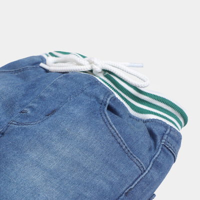 Infant Boys Denim Pant Lets Go-LT.Blue