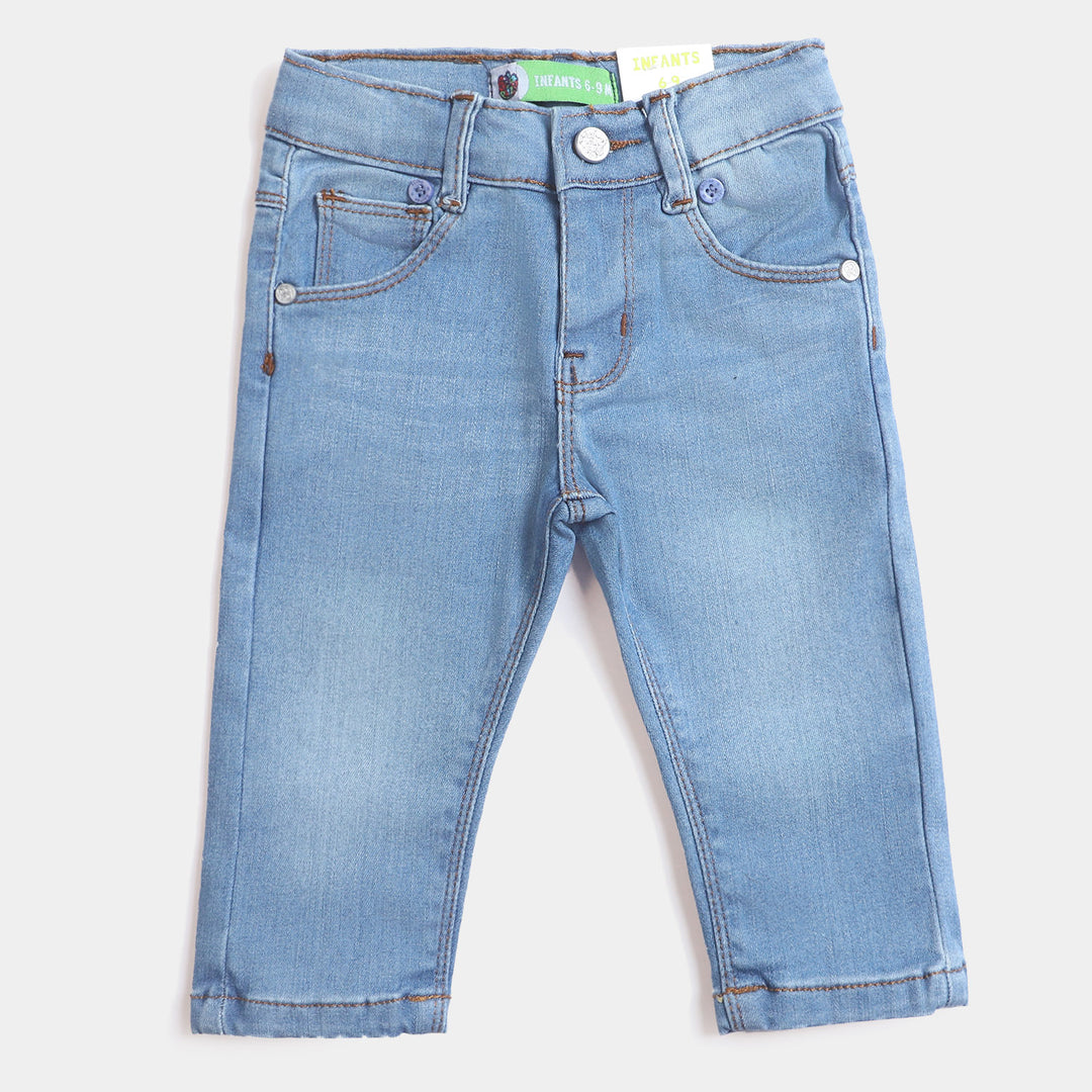 Infant Boys Denim Pant Spenders - Mid Blue