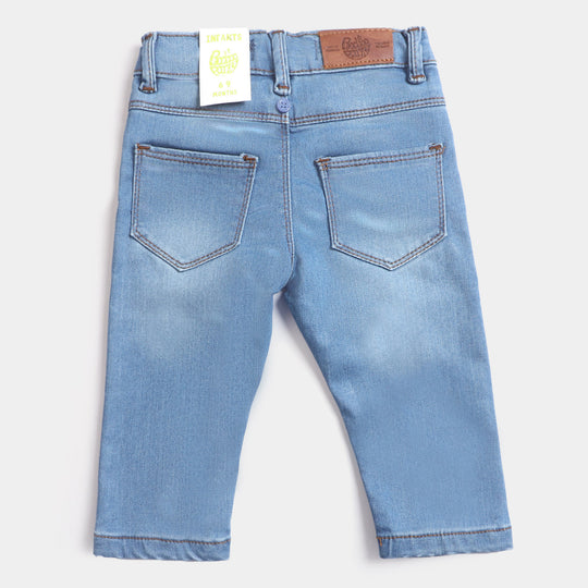 Infant Boys Denim Pant Spenders - Mid Blue