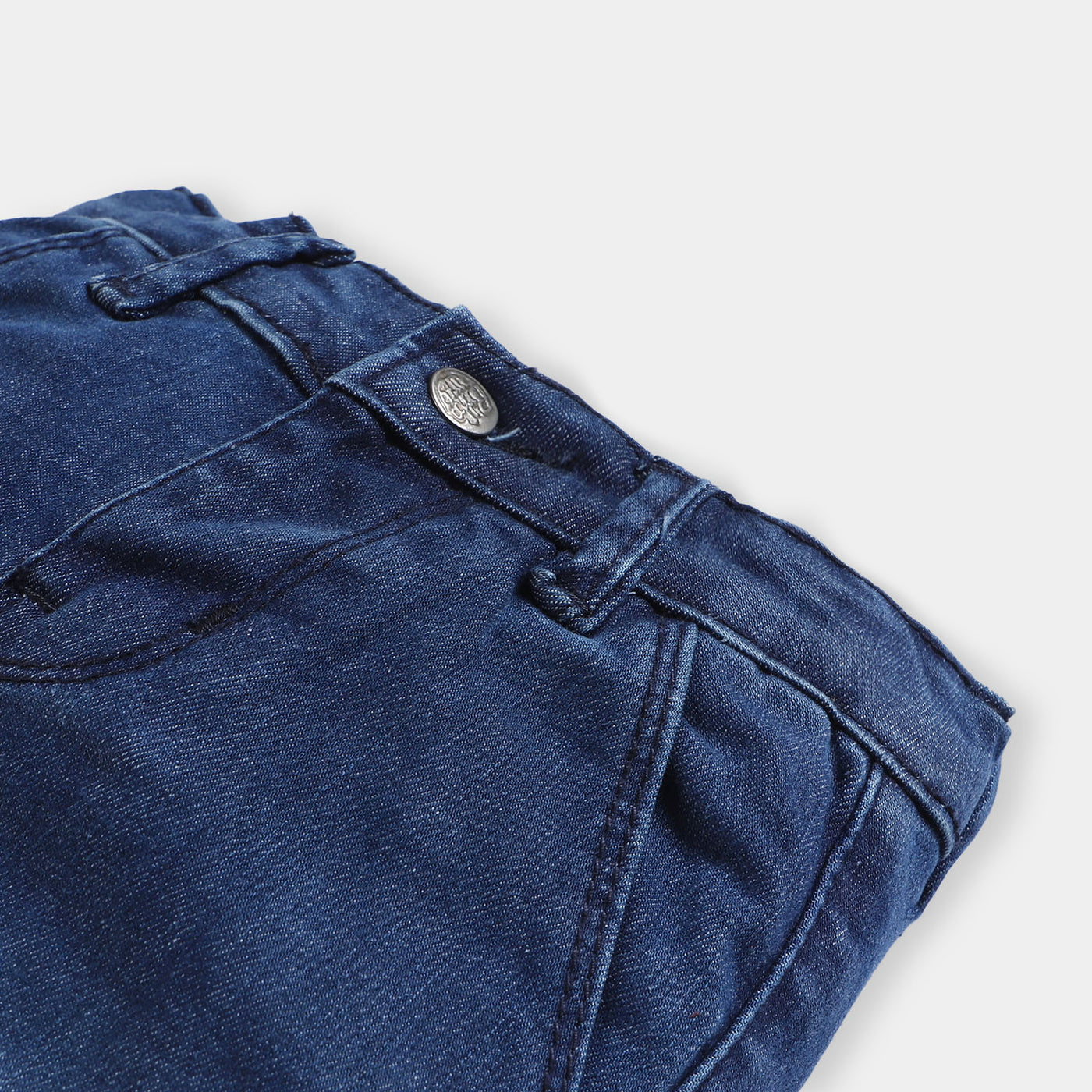 Infant Boys Denim Pant Bear - DARK BLUE