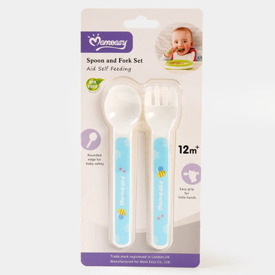 Baby Spoon & Fork Set | Blue