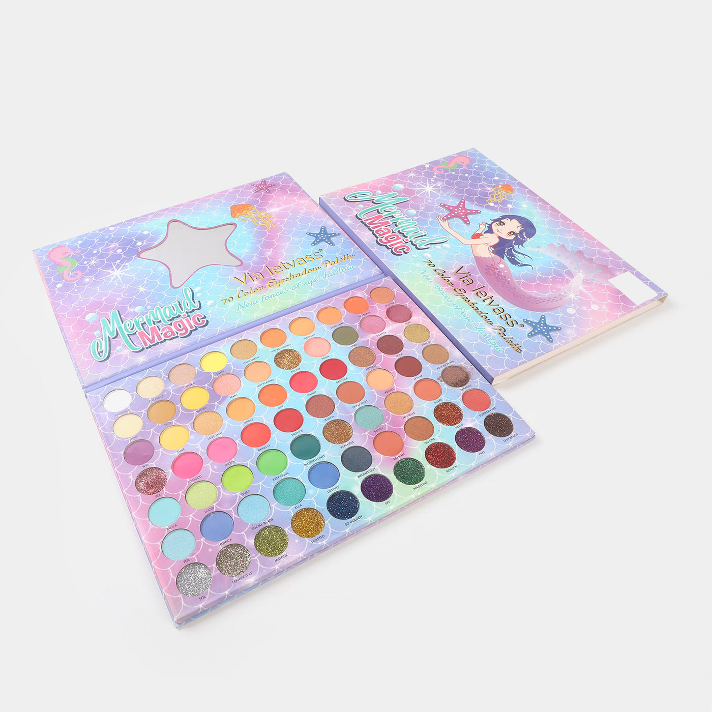 70 Colors Vintage Shimmer Matte Glitter Eye shadow Palette