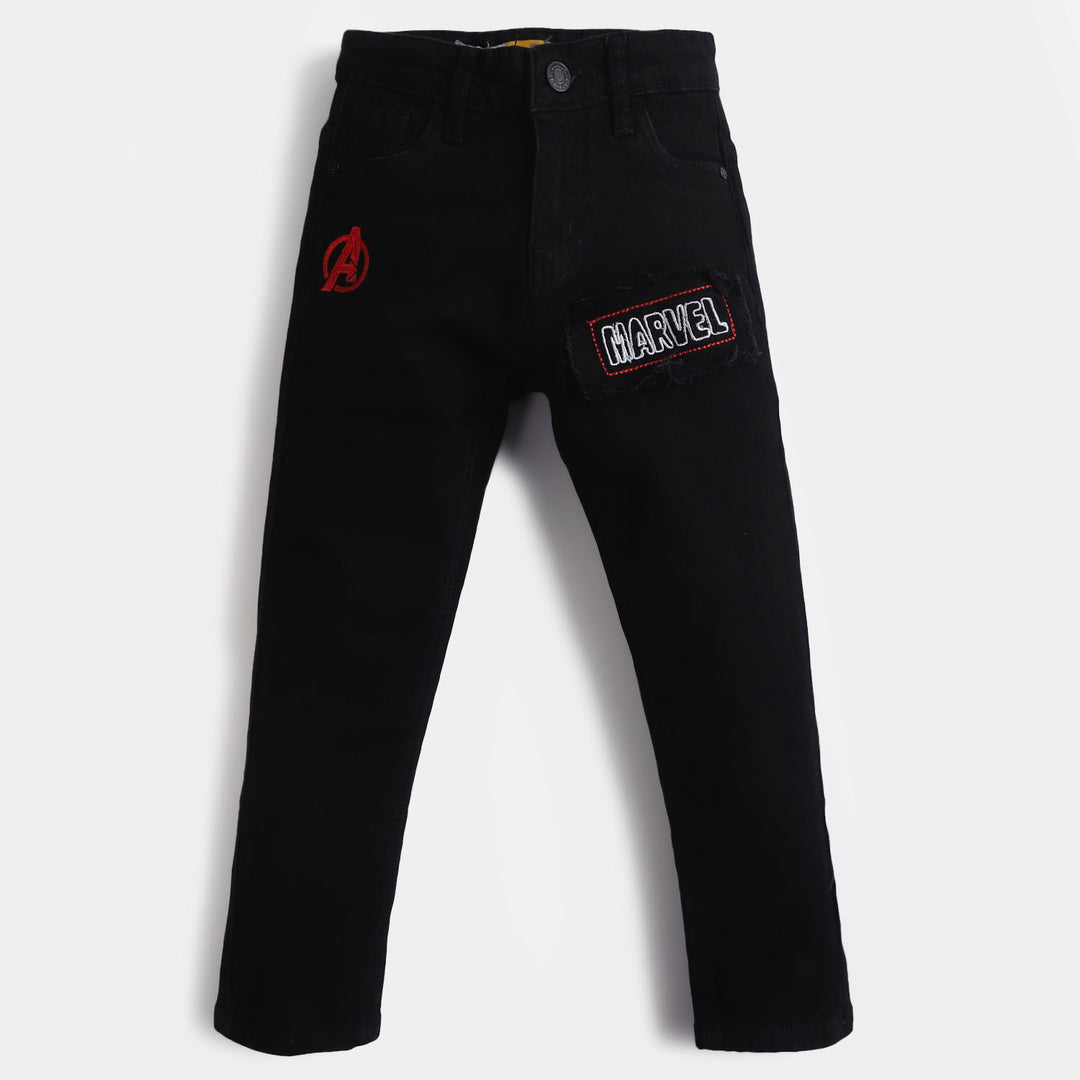 Boys Pant Denim Character - BLACK