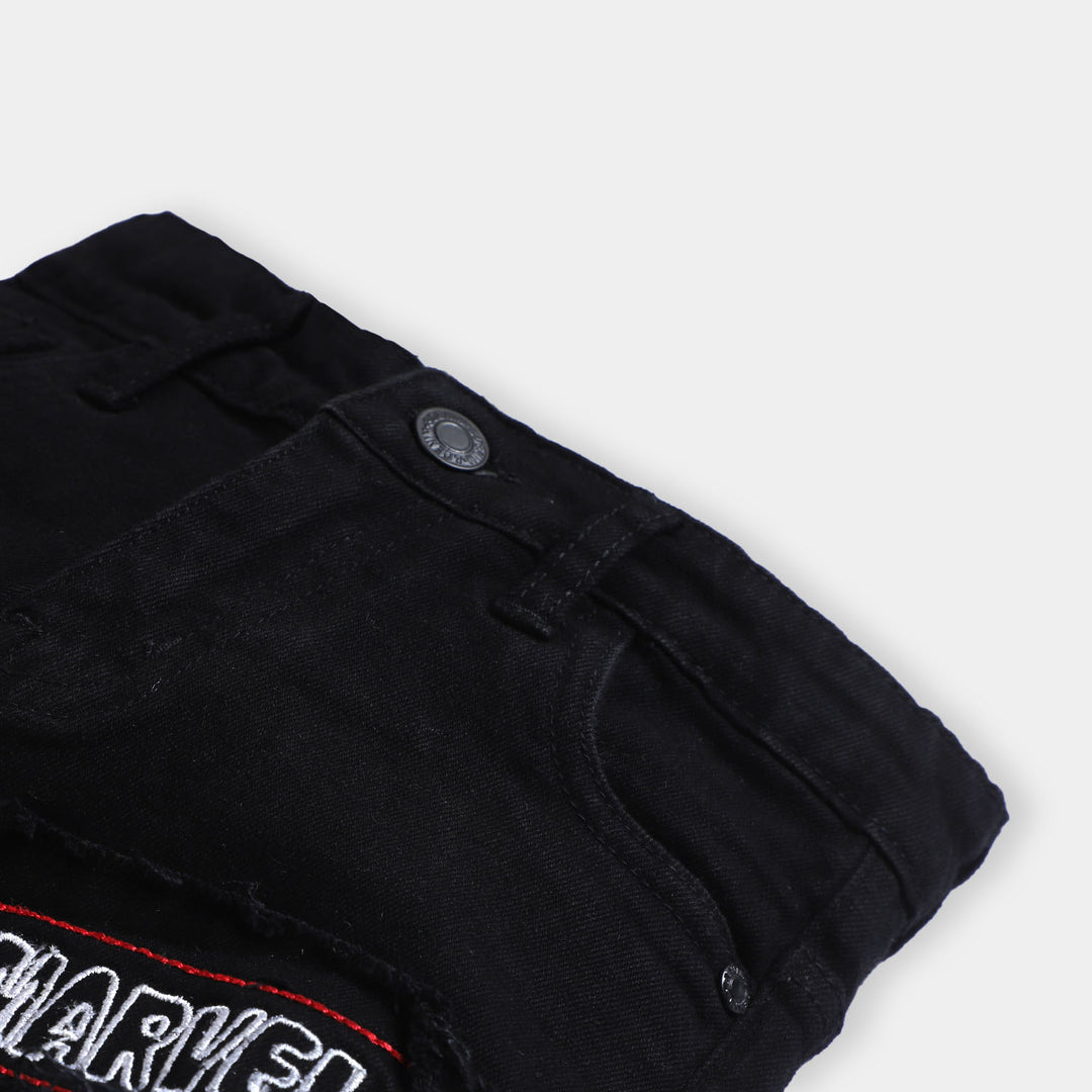 Boys Pant Denim Character - BLACK