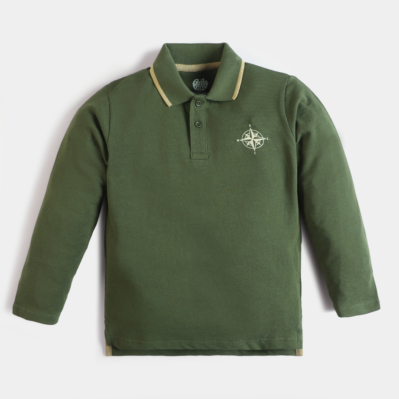 Boys Cotton Polo T-Shirt Navigator - Green