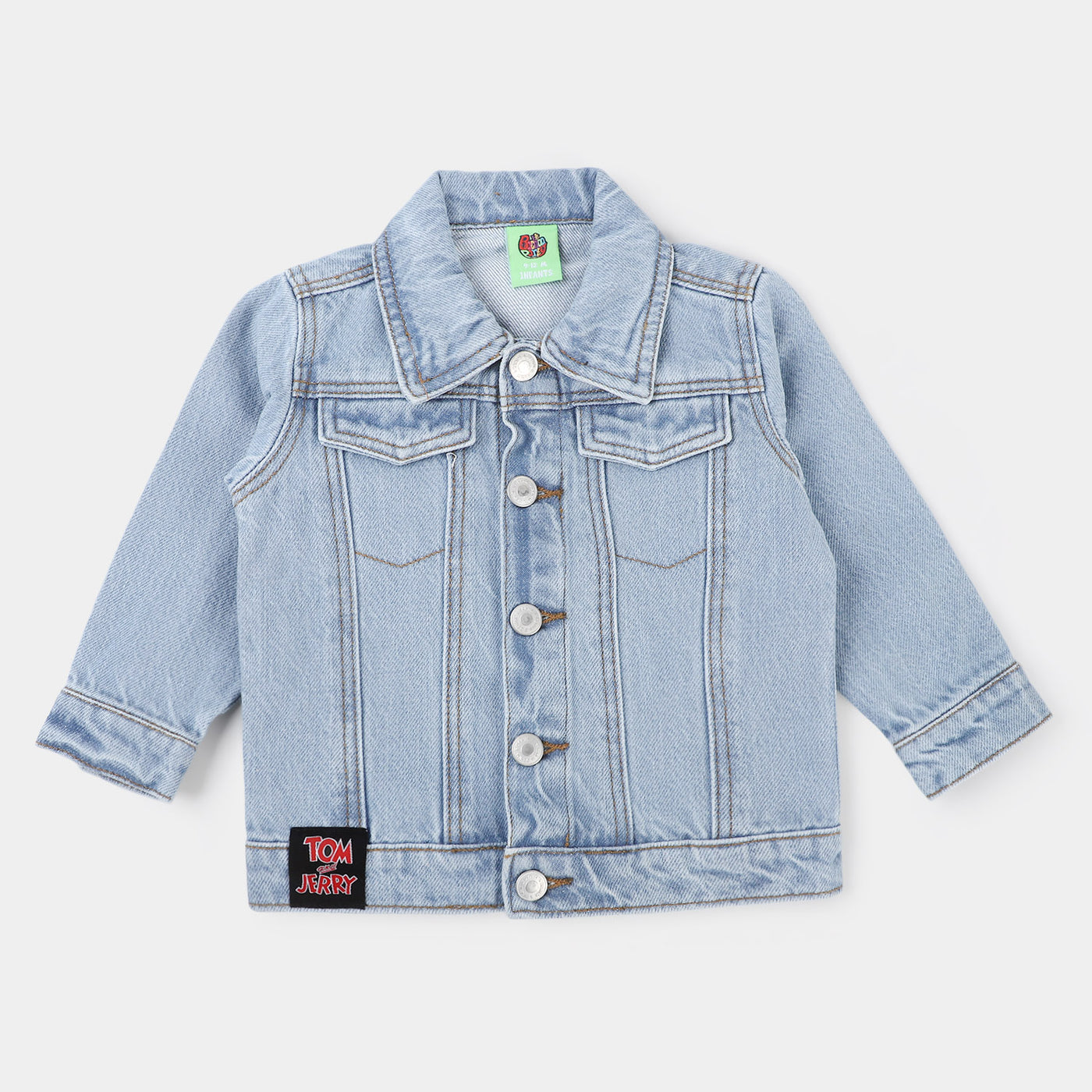 Infant Boys Denim Jacket Character -LIGHT BLUE