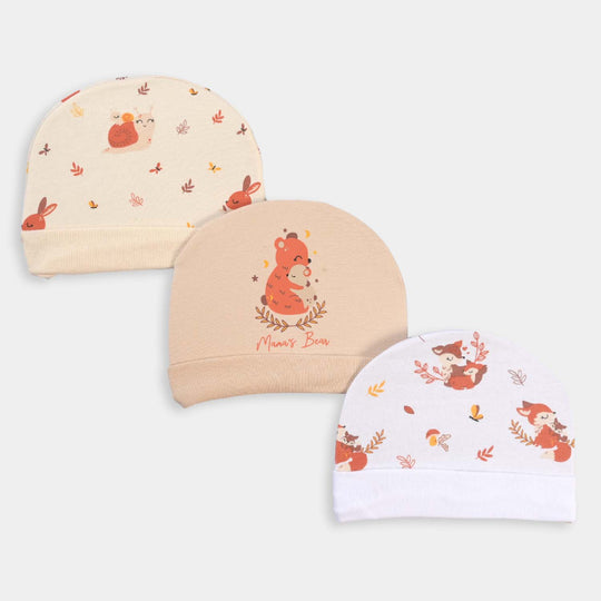 Newborn Cap/Hat Cotton 3Pc Pack