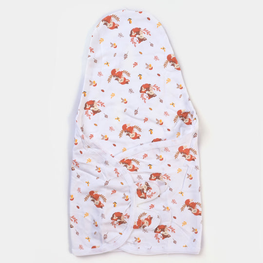 Baby Cotton Swaddle Mummy's Girl | White