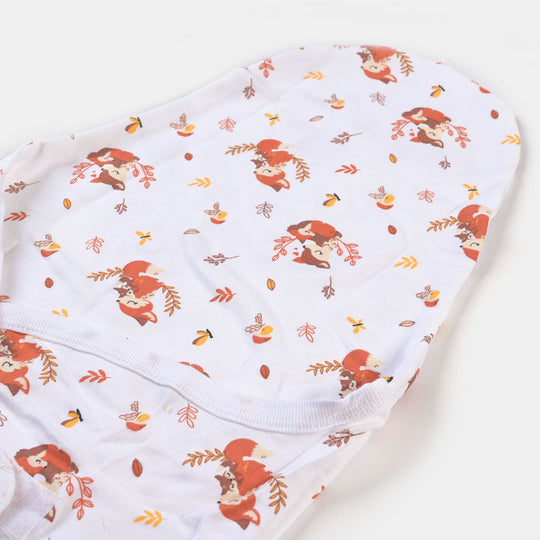 Baby Cotton Swaddle Mummy's Girl | White