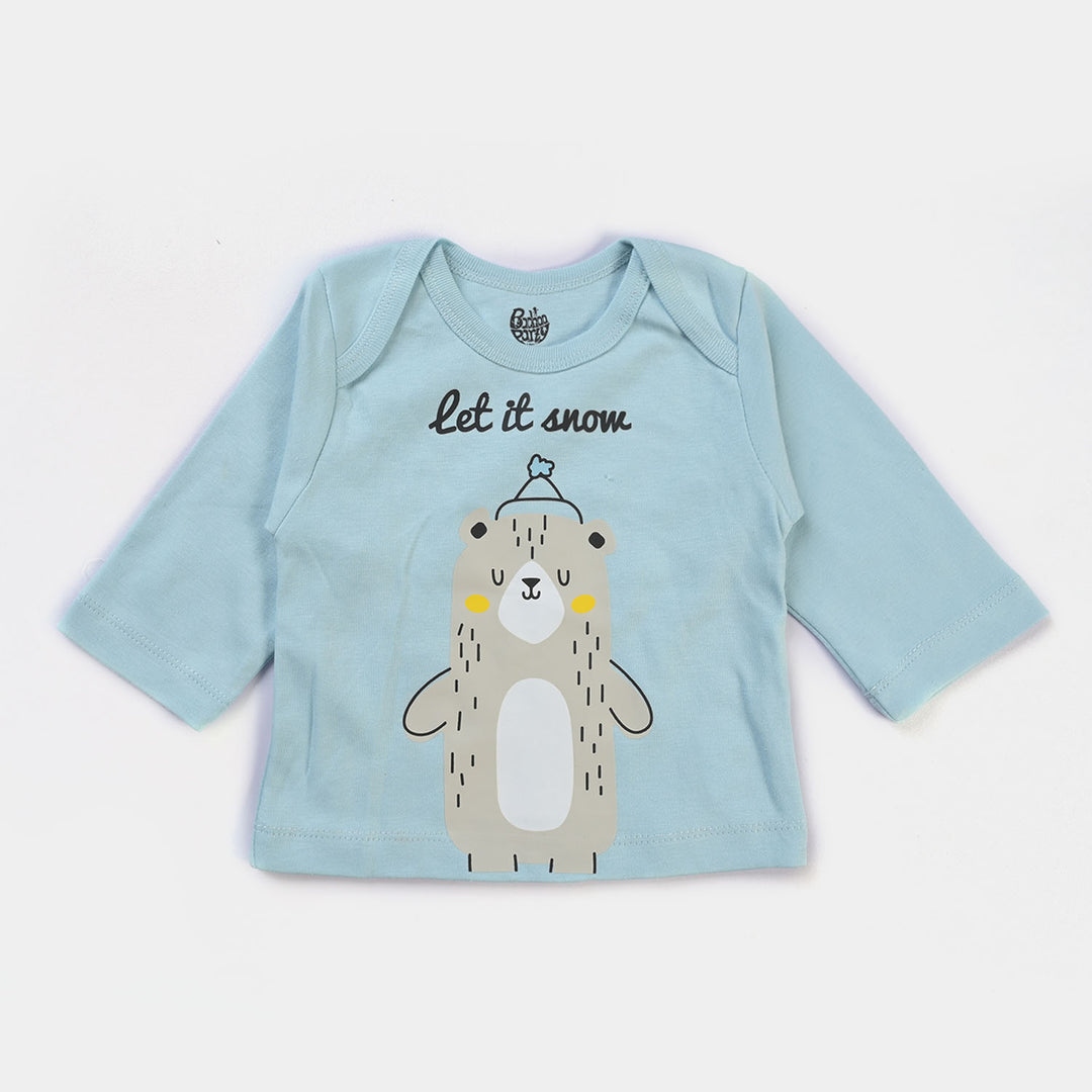 Infant Boys Cotton T-Shirt 3PCs Set Bear